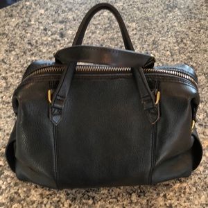 Madewell black satchel bag